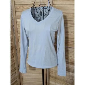 Eddie Bauer Women's Long Sleeve Scoop/V-Neck Cotton Slim Tee T-Shirt M